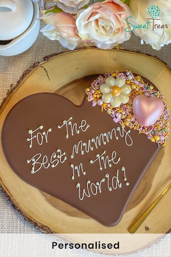 Personalised Large Mother's Love Chocolate Heart by Sweet Trees (Q17876) | £19