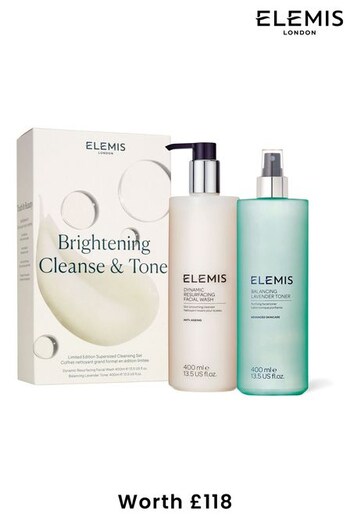 ELEMIS Brightening Cleanse & Tone Supersized Duo (worth £118) (Q18003) | £89