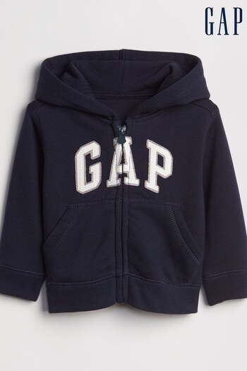 Gap Navy Blue Logo Zip Up Hoodie (Q18012) | £18