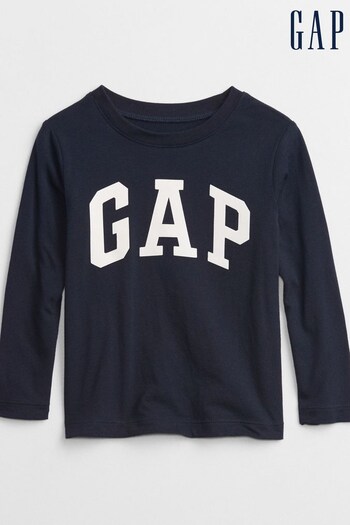 Gap Navy Blue Logo Short Sleeve Crew Neck T-Shirt (Q18042) | £8