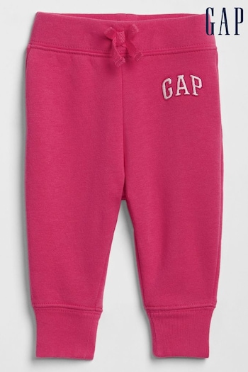 Gap Pink Logo Fleece Joggers (Newborn - 5yrs) (Q18075) | £15