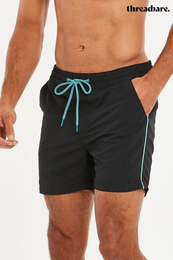 Threadbare Black Swim Shorts (Q18239) | £18