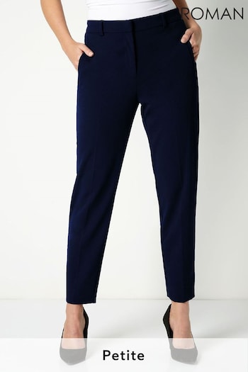 Roman Blue Petite Smart Tapered Trouser (Q18965) | £28