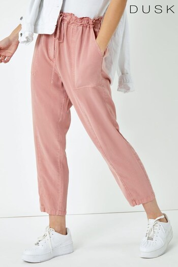 Dusk Pink Frill Detail Panel How Trousers (Q19007) | £32