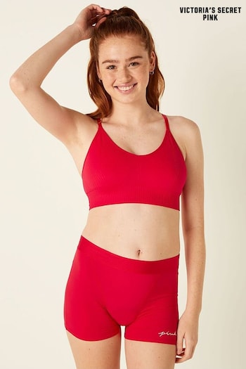 Victoria's Secret PINK Red Pepper Seamless Lightly Lined Low Impact Sports Bra (Q20119) | £20