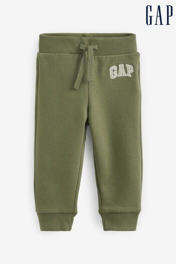 Gap Khaki Green Logo Pull-On Joggers (Q20195) | £15