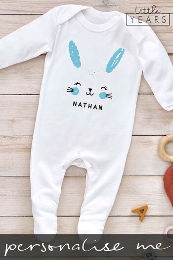 Personalised Easter Bunny Sleepsuit by Little Years (Q20270) | £14