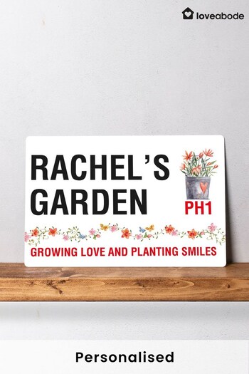 Personalised Metal Garden Sign by Loveabode (Q20275) | £18