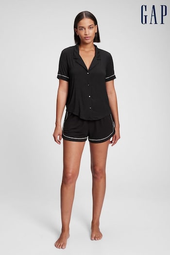 Gap Black Short Sleeve Pyjama Top (Q21039) | £25
