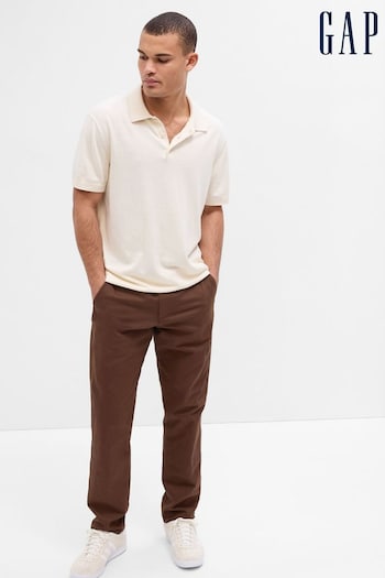 Gap Brown Chinos in Straight Taper Leg Trousers (Q21072) | £40