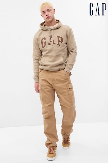 Gap Cream Relaxed Utility Cargo Trousers with Washwell (Q21074) | £50