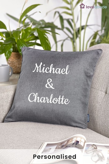 Personalised Couples Cushion by Loveabode (Q22010) | £20