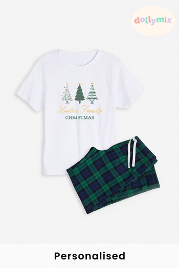 Personalised Christmas Tree Toddler Family Pyjamas by Dollymix (Q22419) | £30