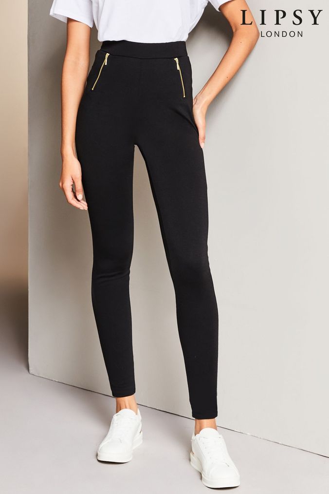 Lipsy petite discount leather look leggings