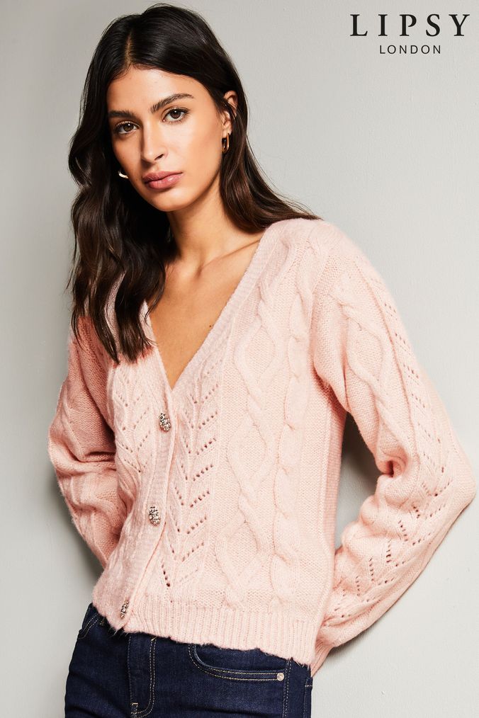 Lipsy shop pink cardigan