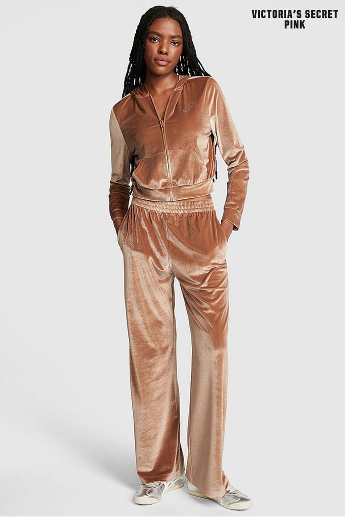 Pink tracksuit womens victoria secret online