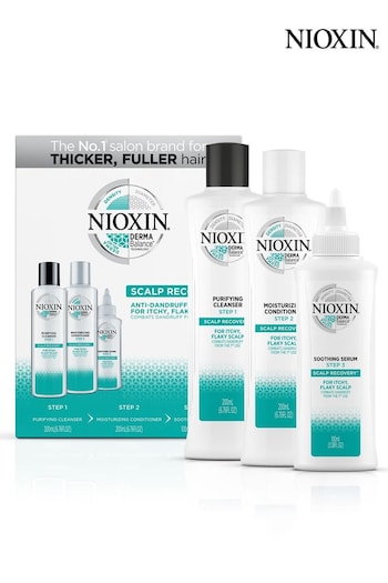 Nioxin 3-Part Scalp Recovery Anti-Dandruff System Kit for Itchy, Flaky, Dry Scalp (Q22789) | £52