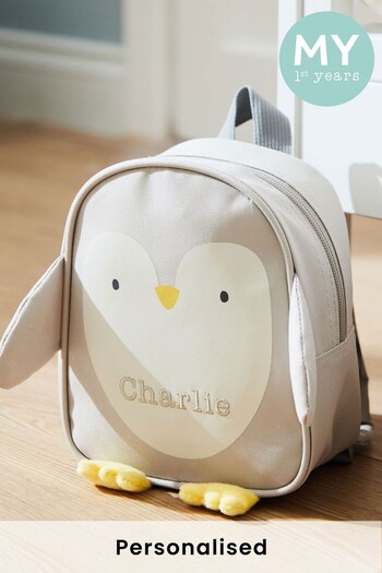 Personalised Tiny Penguin Backpack by My 1st Years (Q22821) | £27