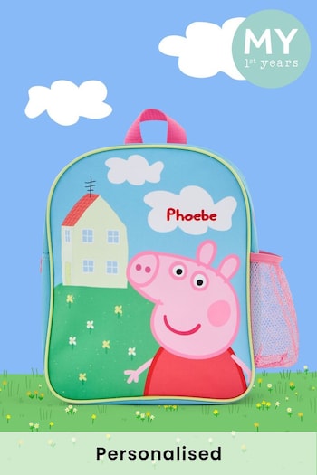 Personalised Peppa Pig Backpack by My 1st Years (Q22828) | £18