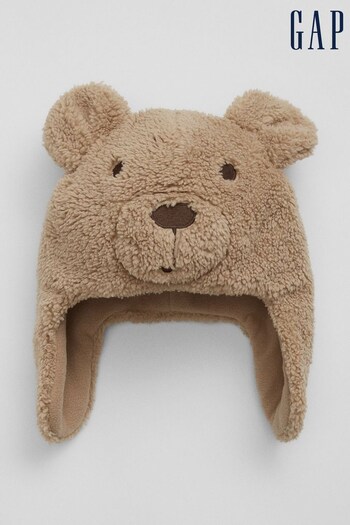 Gap Brown Toddlers Cosy Brannan Bear Trapper Hat (Q22940) | £18