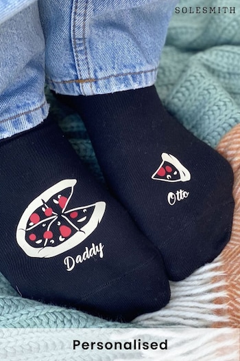Personalised Pizza Socks by Solesmith (Q23007) | £15