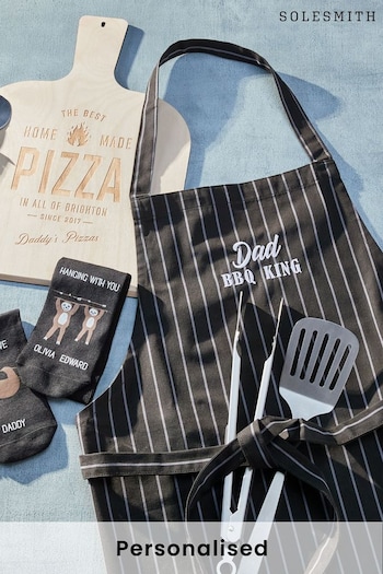 Personalised BBQ King Apron by Solesmith (Q23013) | £35