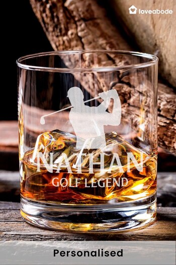 Personalised Golf Glass by Loveabode (Q23151) | £17