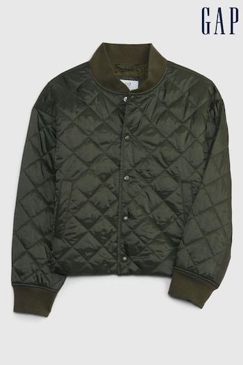 Gap Green Recycled Lightweight Quilted Puffer Jacket (Q23350) | £60