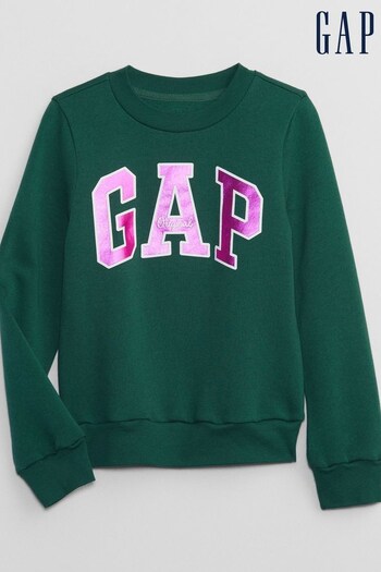 Gap Green Logo Long Sleeve Crew Neck Sweatshirt (Q23361) | £18