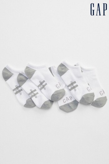Gap White Logo Ankle Socks 3-Pack (Q23425) | £8