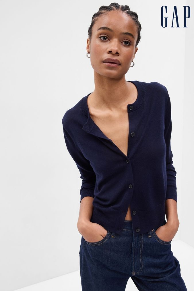 Women s Black Wool Cardigan Next Official Site
