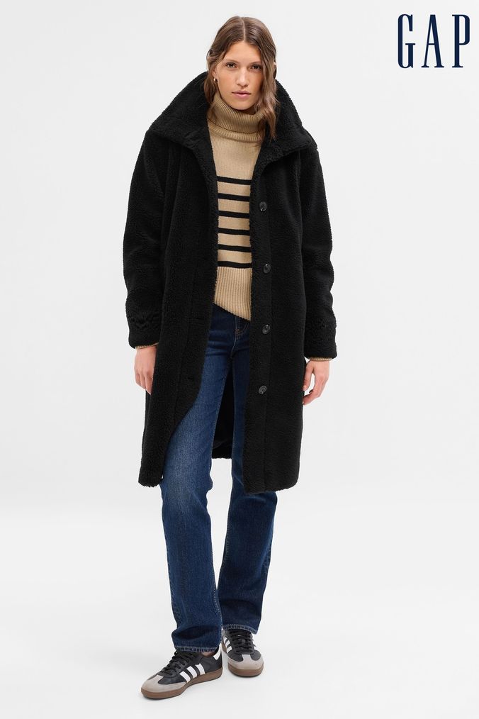 Gap womens sales teddy coat