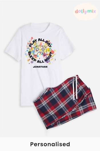 Personalised Mens PJ Set by Dollymix (Q23737) | £30