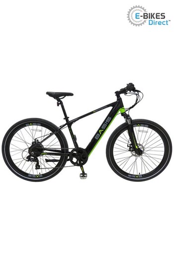 E-Bikes Direct Black/Lime Basis Protocol 700c Hybrid Electric Bike, 7Ah Integrated (Q23754) | £999