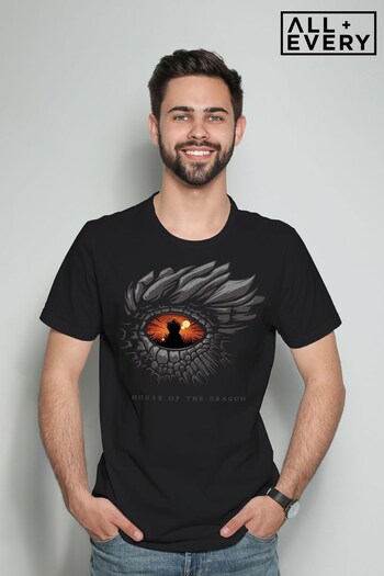All + Every Black House Of The Dragon Eye Of The Dragon Men's T-Shirt (Q23911) | £22