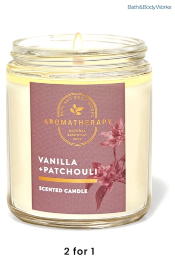 Bath & Body Works Vanilla Patchouli Vanilla Patchouli Single Wick Candle 7 oz / 198 g (Q23960) | £23.50