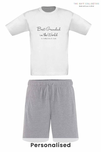 Personalised Best Grandad in the World Pyjama by The Gift Collective (Q23969) | £22