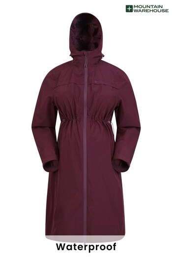 Mountain Warehouse Purple Hilltop Maternity Lightweight Waterproof Jacket (Q24484) | £96