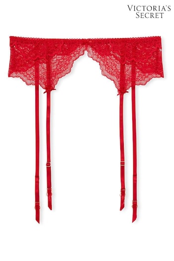 Victoria's Secret Lipstick Red Lace Suspenders (Q24523) | £35