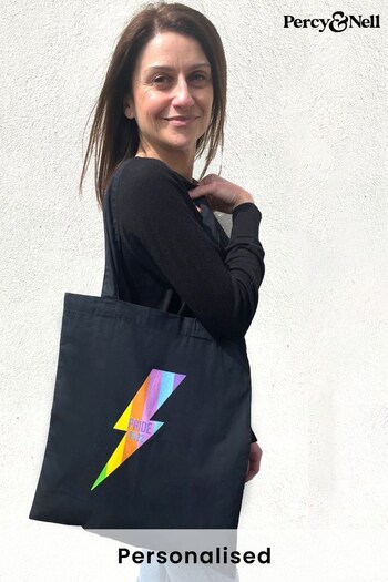 Personalised Rainbow Design Tote Bag by Percy & Nell (Q24829) | £20
