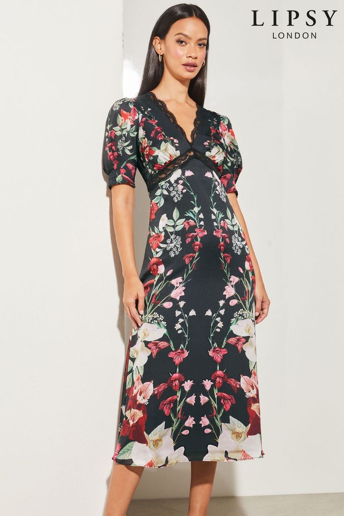 Lipsy red hotsell floral dress