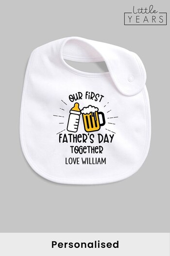 Personalised Father's Day Bib by Little Years (Q25398) | £10