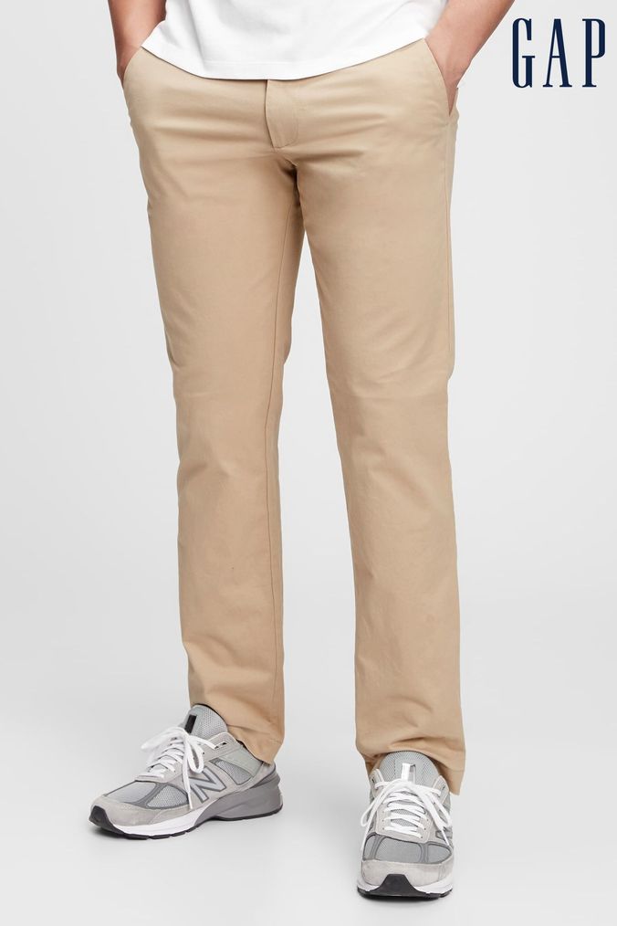 Buy Men s Cotton Mix Responsibly Made Trousers Online Next UK