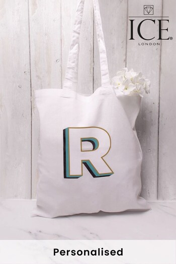 Personalised Initialled Tote Bag by Ice London (Q25522) | £12