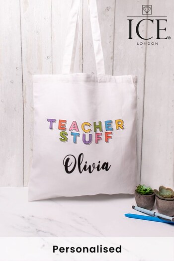 Personalised Teacher Stuff Tote Bag by Ice London (Q25527) | £12