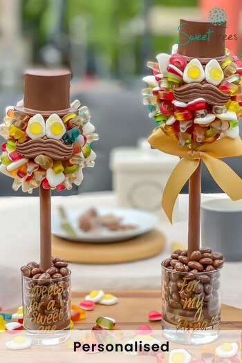 Personalised Haribo Tree Hat with Moustache by Sweet Trees (Q25631) | £29 - £43