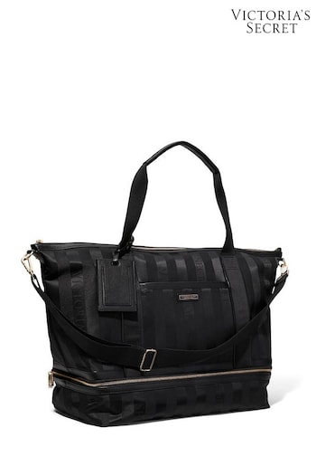 Victoria's Secret Logo Jacquard Stripe The VS Getaway Weekender Bag (Q25749) | £109