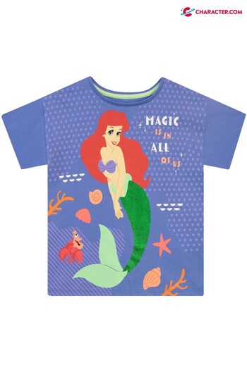 Character Purple Ariel Disney Princess T-Shirt (Q25967) | £9