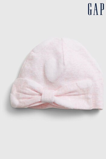 Gap Pink Babys First Favorite Bow Hat (Q26147) | £5