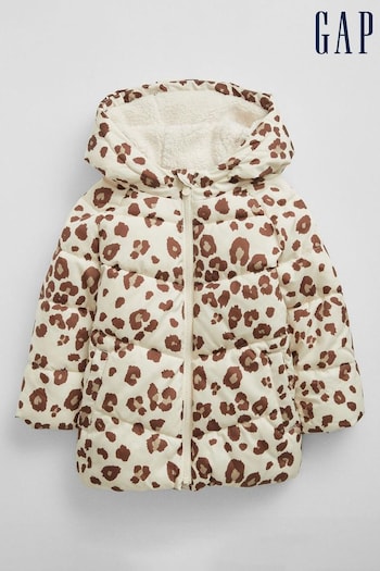 Gap Snow Leopard Water Resistant Cold Control Quilted Puffer Coat (Q26403) | £36